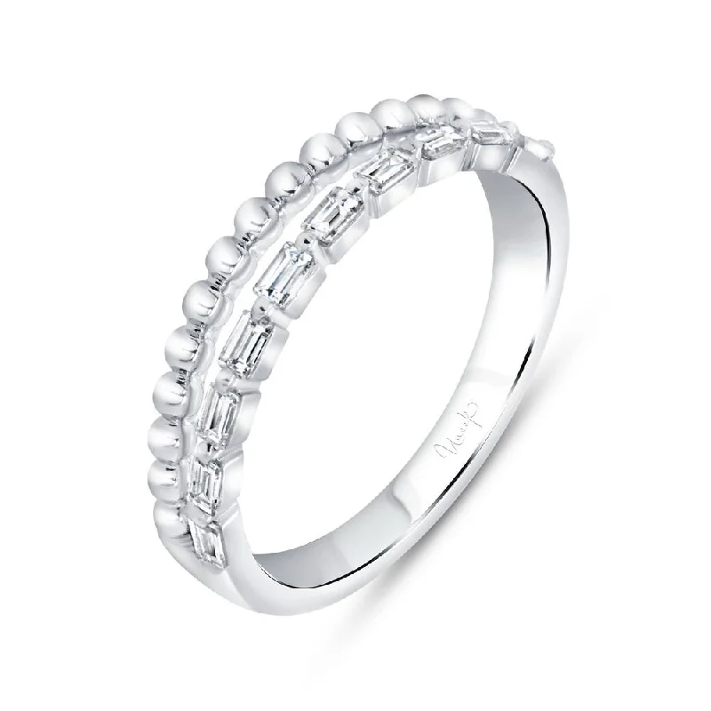 stackable rings for women -Uneek Stackable Collection 2-Row Fashion Ring