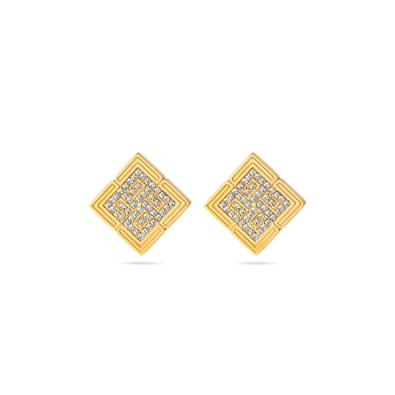 women’s big earrings -Vivienne Gold Plated Earrings