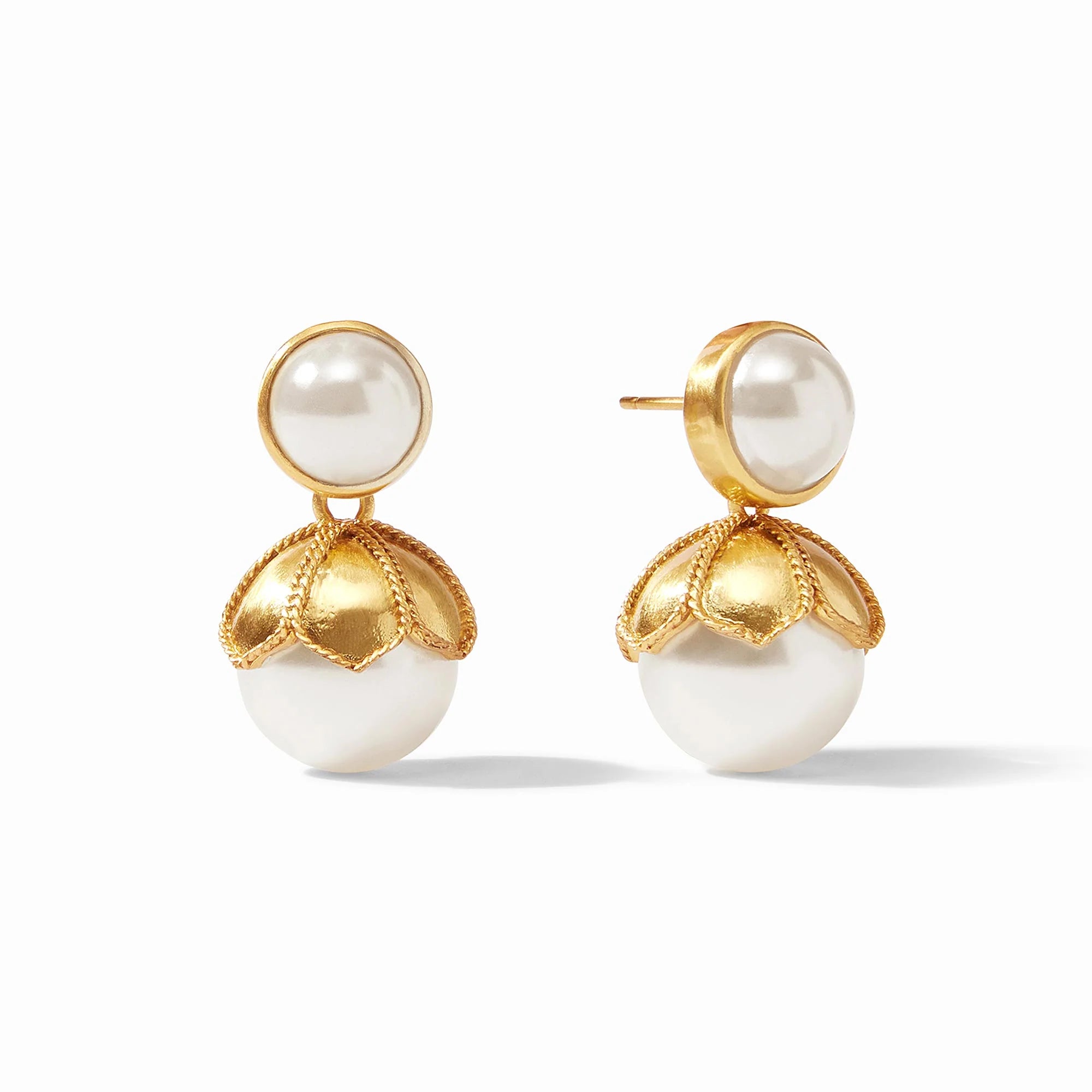 zirconia earrings for women -zirconia earrings for women -Julie Vos Delphine Pearl Statement Earrings