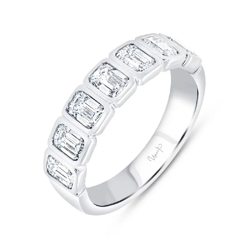 diamond rings for anniversary for women -Uneek Signature Collection Bezel Anniversary Ring