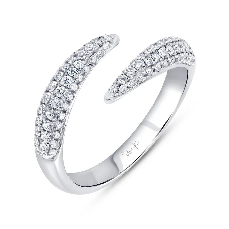 round diamond engagement rings for women -Uneek Stackable Collection Bypass Fashion Ring