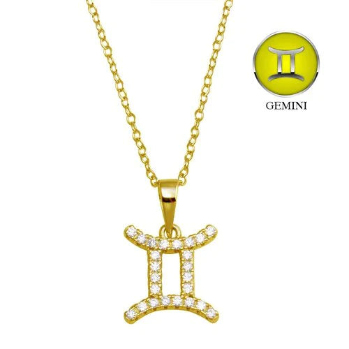 sparkly necklaces for women -Gemini Necklace in Gold