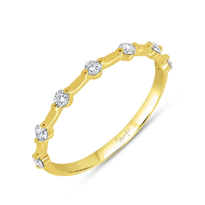 women’s stackable rings with diamonds -Uneek Stackable Collection Straight Fashion Ring