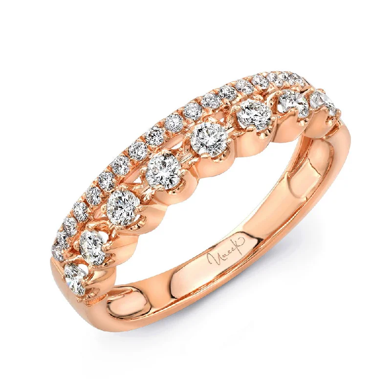 vintage engagement rings for women -Uneek Stackable Collection 2-Row Fashion Ring