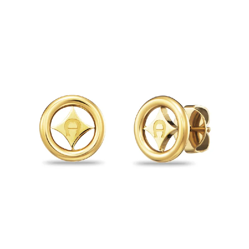 hoop earrings with diamonds for women -Women Aigner Earrings