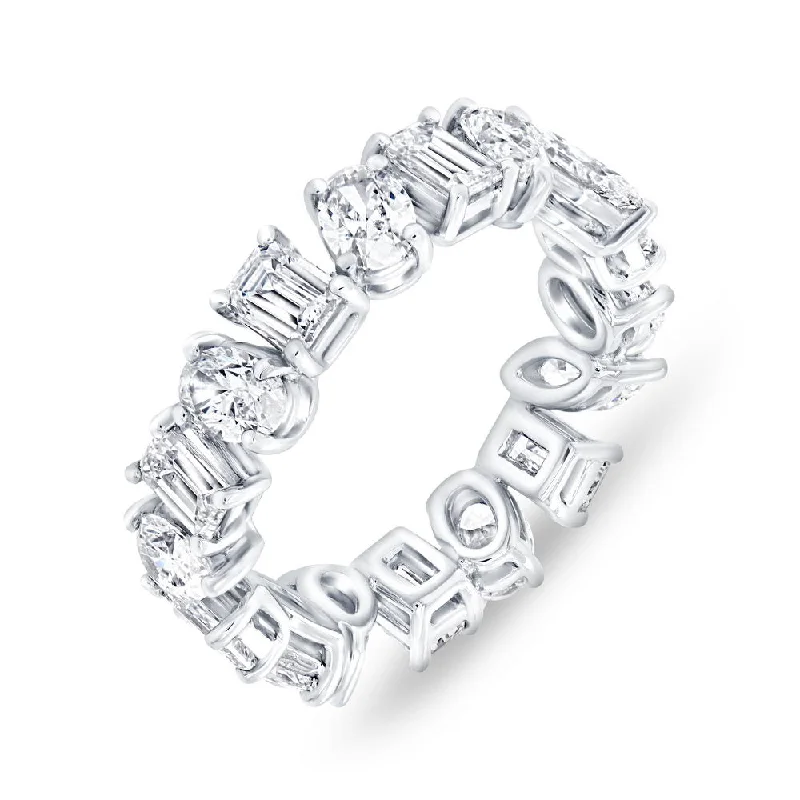 square diamond rings for women -Uneek Signature Collection Eternity Anniversary Ring