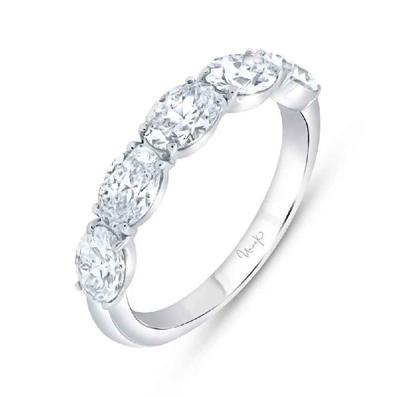 white gold engagement rings for women -Uneek Signature Collection 1-Row Anniversary Ring