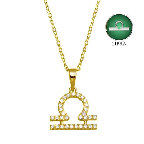 women’s fashion statement necklaces -Libra Necklace in Gold