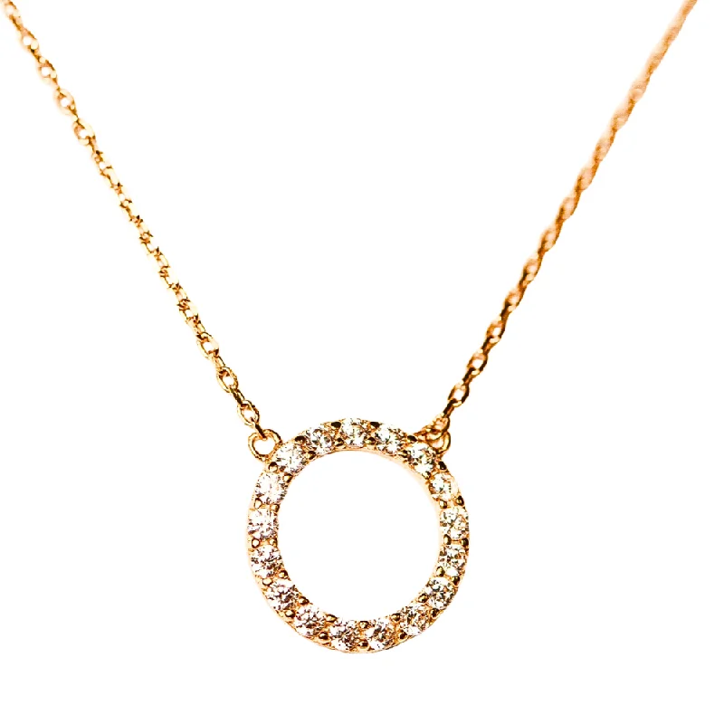 gold chain necklaces for women -Eternity Necklace in Gold