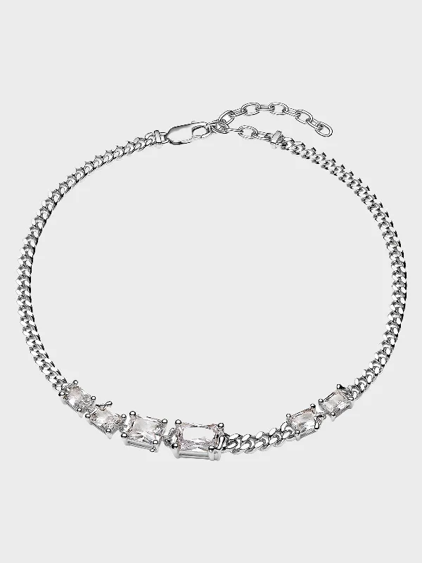 pearl necklaces for women -Roppongi Chandelier Necklace in Silver