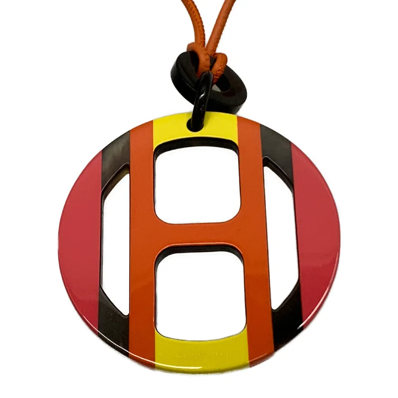 3D pendant necklaces for women -HERMES/Necklace/Orange/