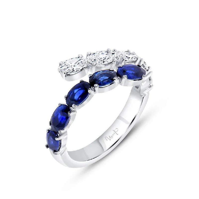 designer rings for women -Uneek Precious Collection Bypass Anniversary Ring