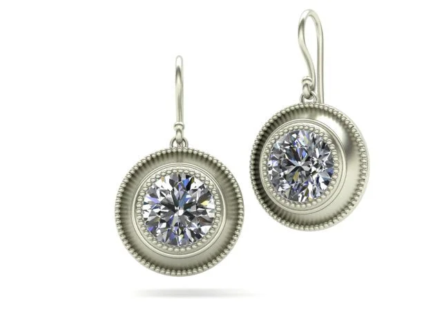 custom diamond earrings for women -Serena Diamond Earrings