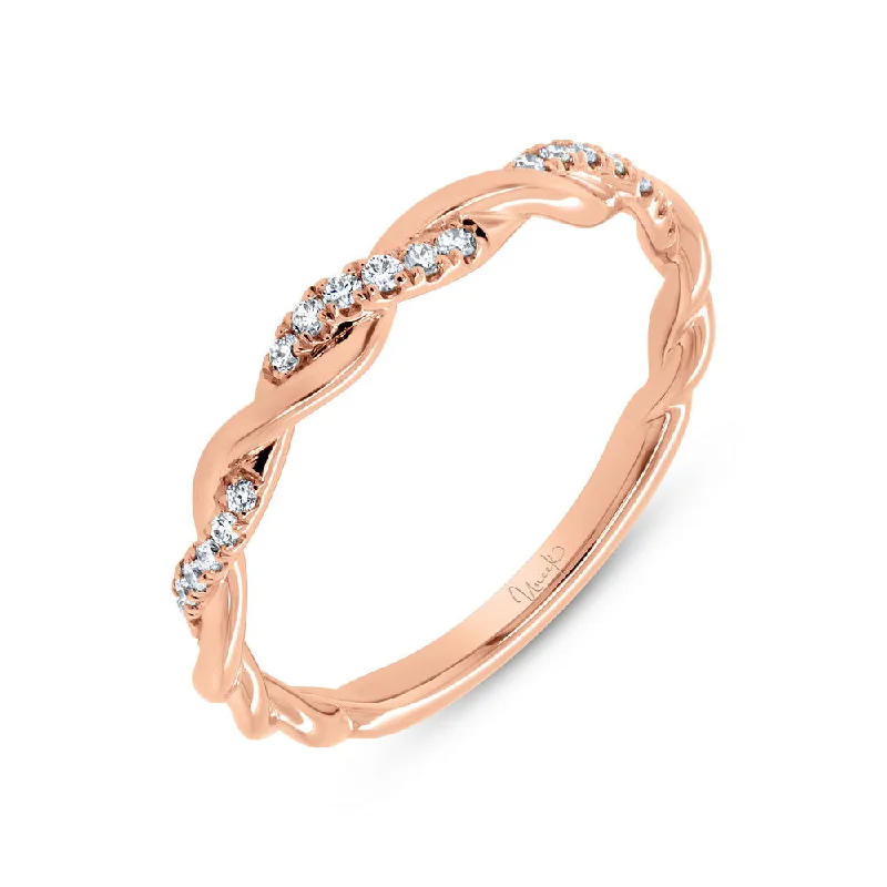 diamond wedding rings for women -Uneek Stackable Collection Twist Fashion Ring