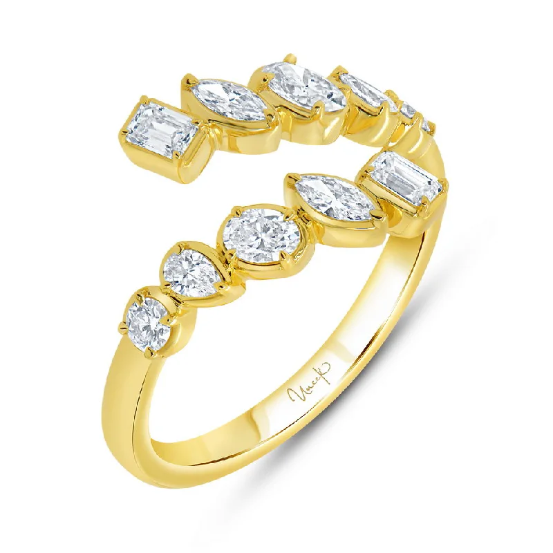 bridal rings for women -Uneek Alexandria Collection Bypass Fashion Ring