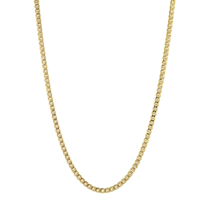 gold chokers for women -Yellow Gold Anchor Chain Necklace