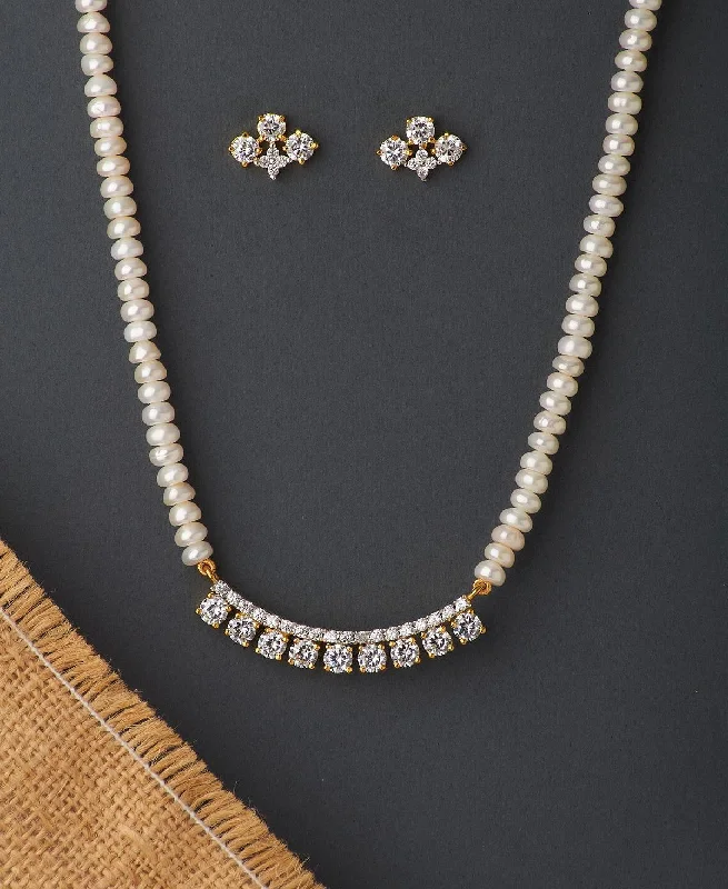 pearl necklaces for women -Beautiful Real Pearl Necklace Set