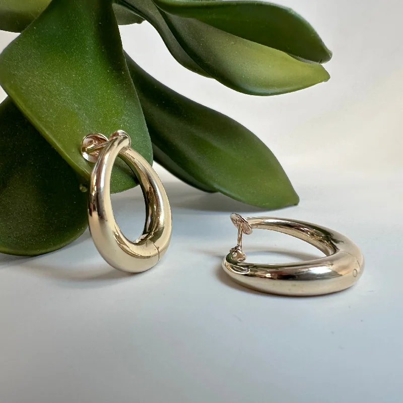 women’s gold statement earrings -women’s gold statement earrings -Gold Spring Hoop Earrings