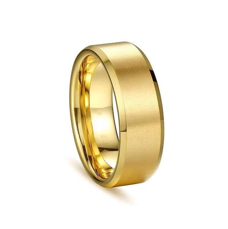 square diamond rings for women -The Titan Ring - Gold