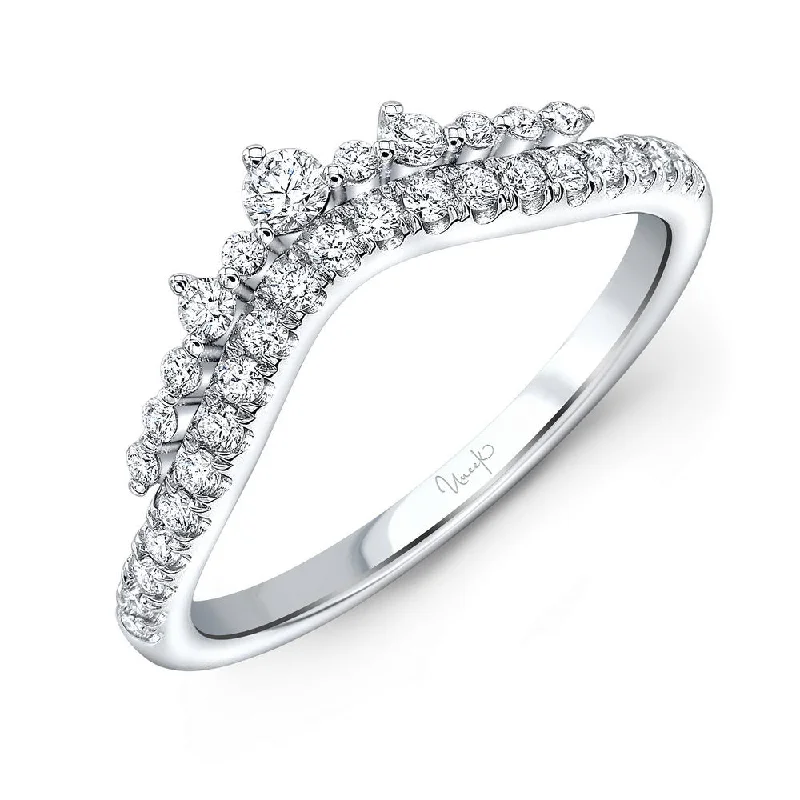 women’s matching engagement rings and bands -Uneek Timeless Collection Curved Fashion Ring