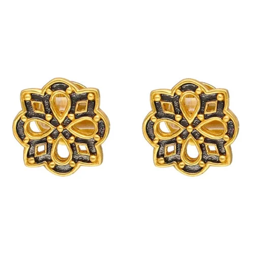 simple stud earrings for women -simple stud earrings for women -Julie Vos SoHo Collection Quatrefoil Stud Earrings