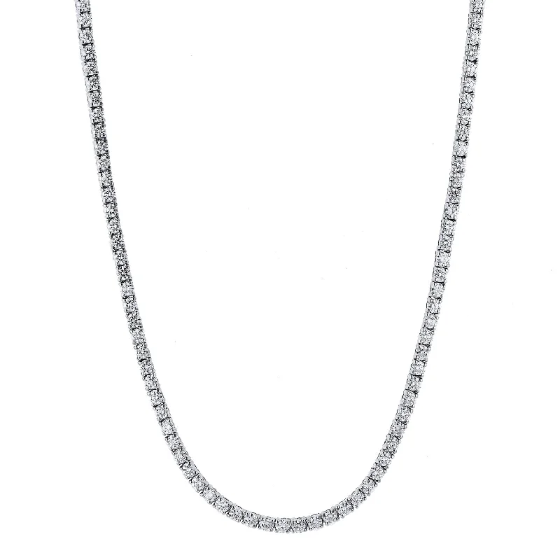 boho necklaces for women -Diamond Riviera Tennis Necklace