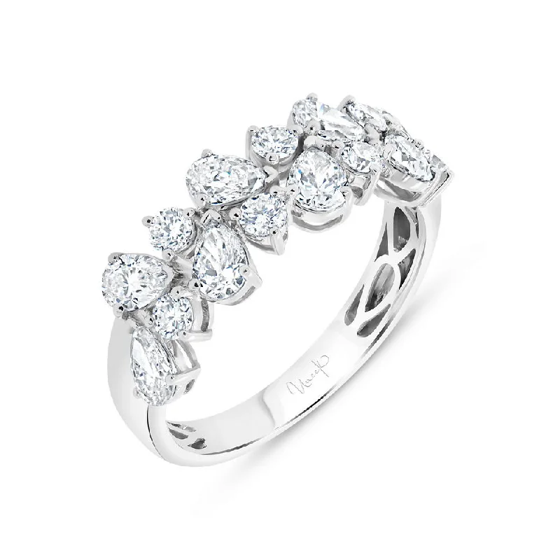 modern solitaire rings for women -Uneek Petals Collection Floral Fashion Ring