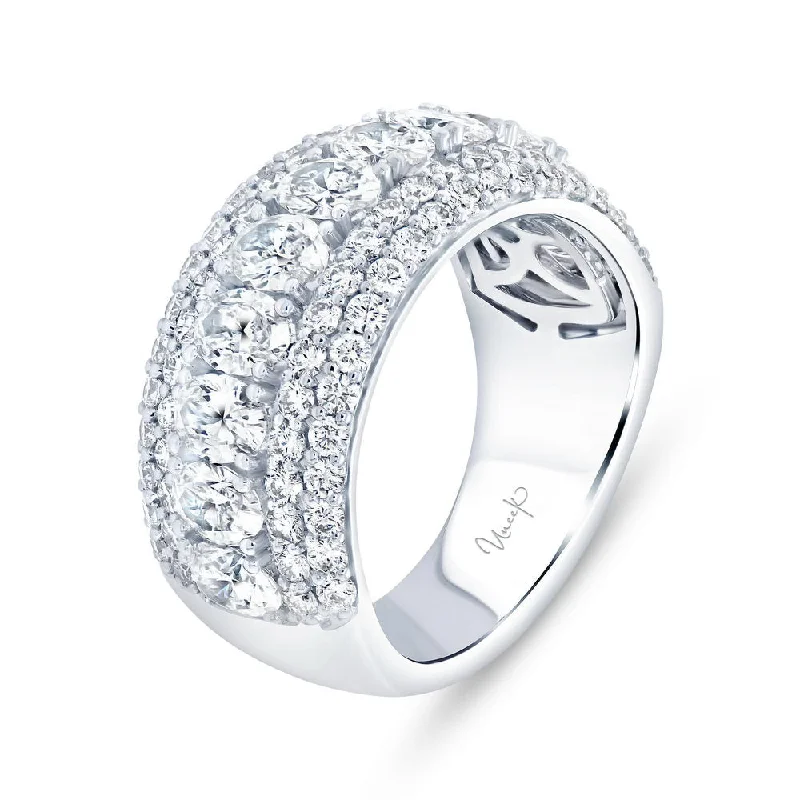 mixed metal rings for women -Uneek Signature Collection Multi-Row Anniversary Ring