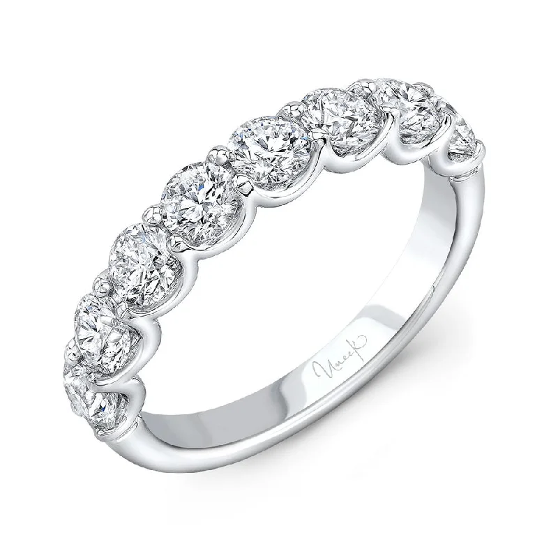 cushion cut engagement rings for women -Uneek Timeless Collection 1-Row Round Anniversary Ring