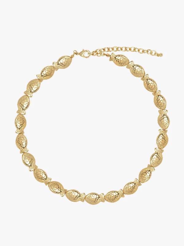 chain necklaces for women -Fishes Necklace - Gold