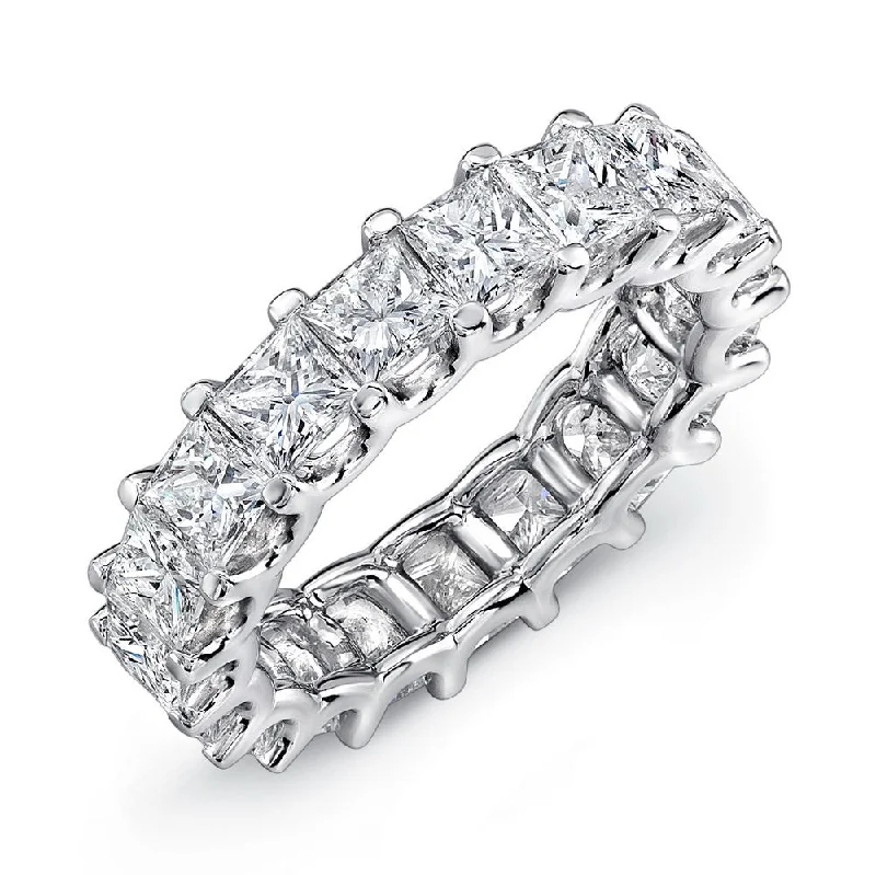 wedding rings with diamonds for women -Uneek Eternity Collection 1-Row Anniversary Ring