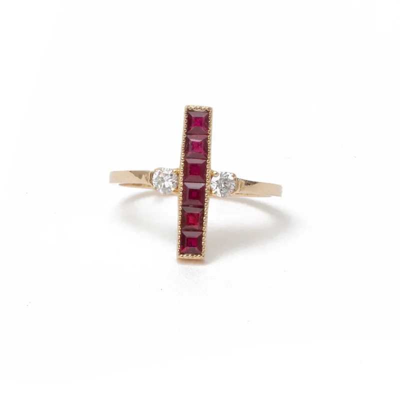 stackable wedding rings for women -Ruby Ring