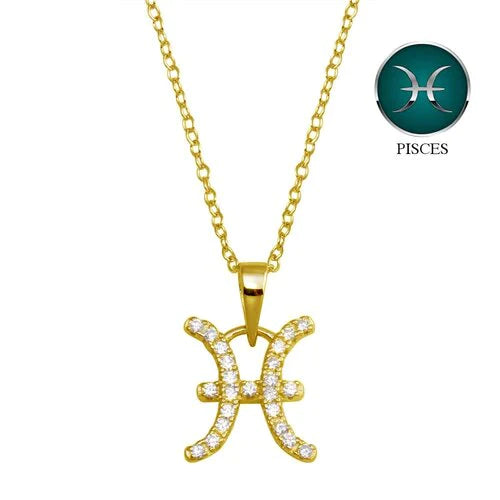 custom pendant necklaces for women -Pisces Necklace in Gold