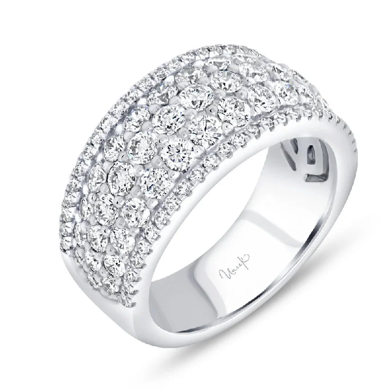 personalized engagement rings for women -Uneek Bouquet Collection Multi-Row Fashion Ring