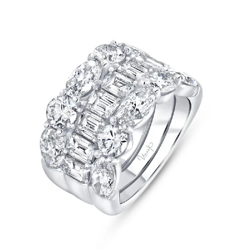 twisted engagement rings for women -Uneek Signature Collection Anniversary Ring