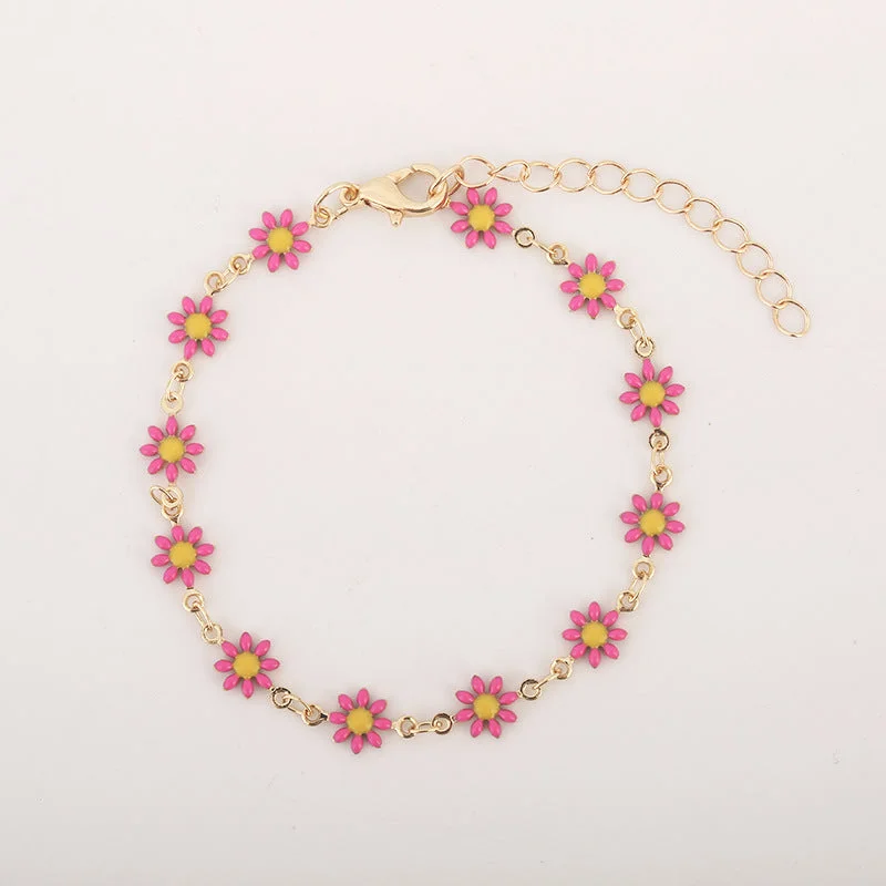 Pink Little Daisy Bracelet