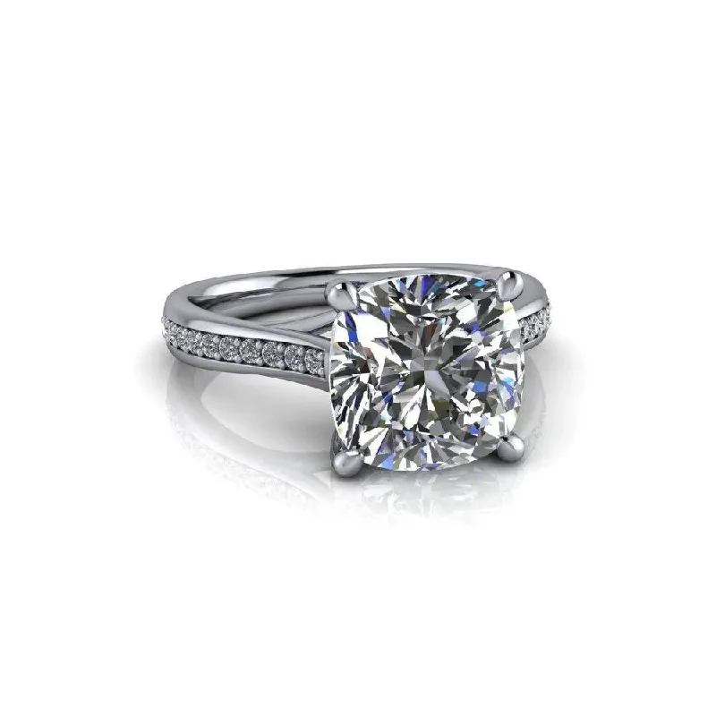 custom made engagement rings for women -Ophelia No. 1 Moissanite Ring