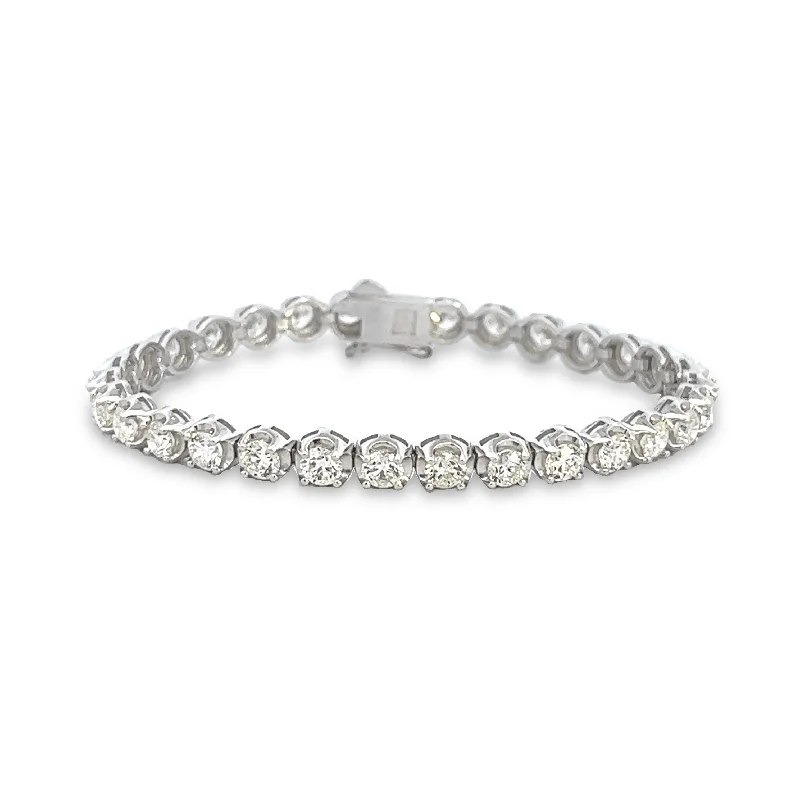 personalized bracelets for women -8.00ctw Diamond Tennis Bracelet