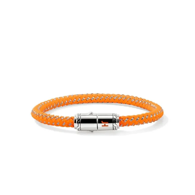 women’s gemstone bangles -JOHN HARDY Orange Rubber Cord Bracelet