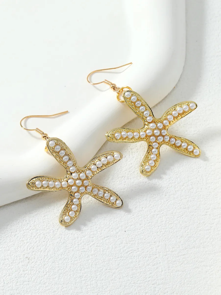 Starfish Pearl Earrings