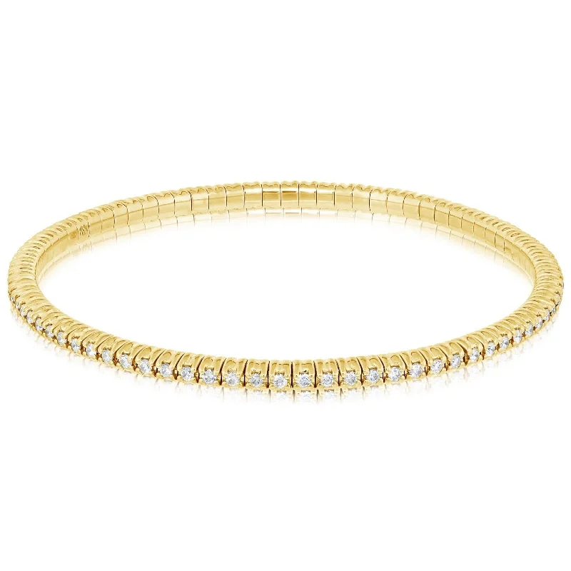 trendy bracelets for women -1 Carat Diamond Stretchy Bracelet