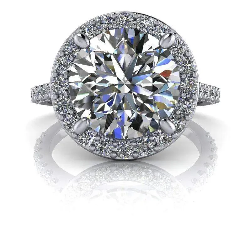 engagement rings with unique settings for women -Eloise No. 1 Moissanite Ring