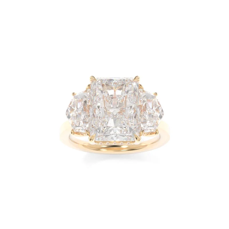 engagement rings with colored diamonds for women -Michelle Solitaire (Cadillac Version) Radiant