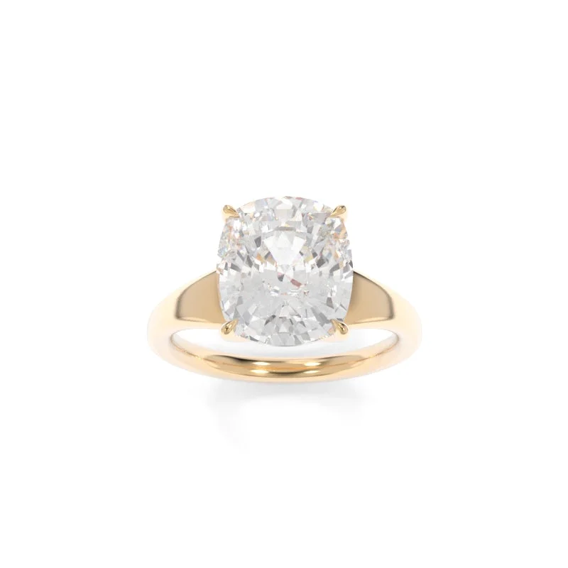 engagement rings with rose-cut diamonds for women -Collins Solitaire Elongated Cushion