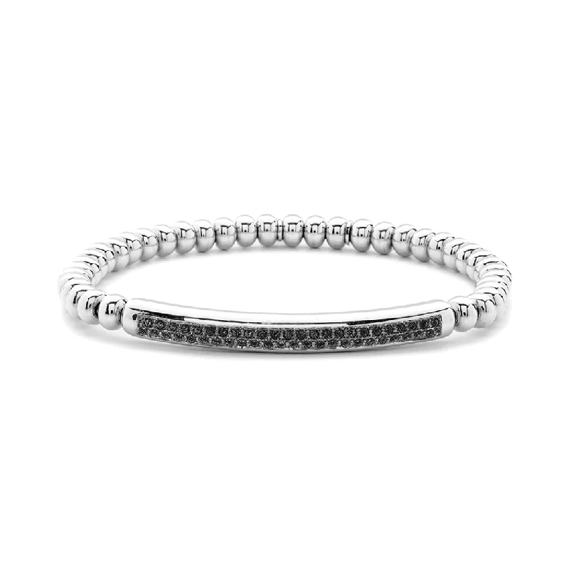 tennis bracelets for women -0.60ctw, 18K White Gold Tresore Stretch Bracelet