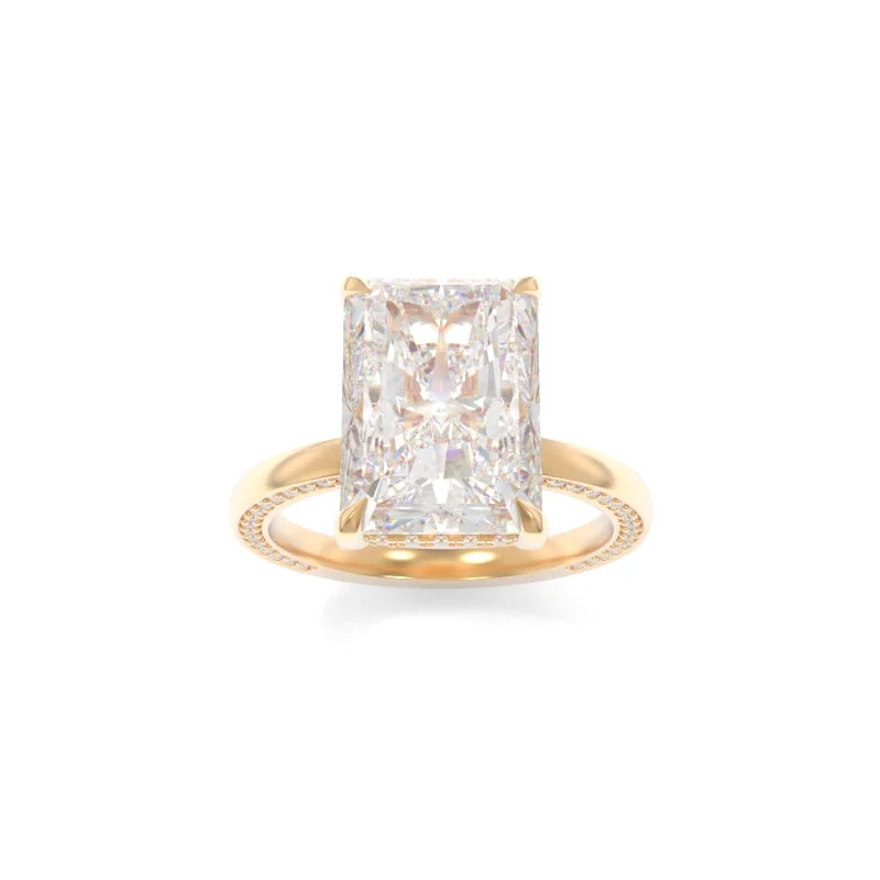 engagement rings with antique diamond settings for women -Olivia Ring Radiant