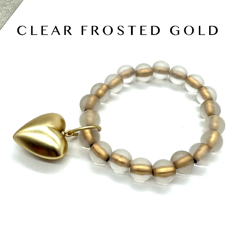 Clear Frosted Gold