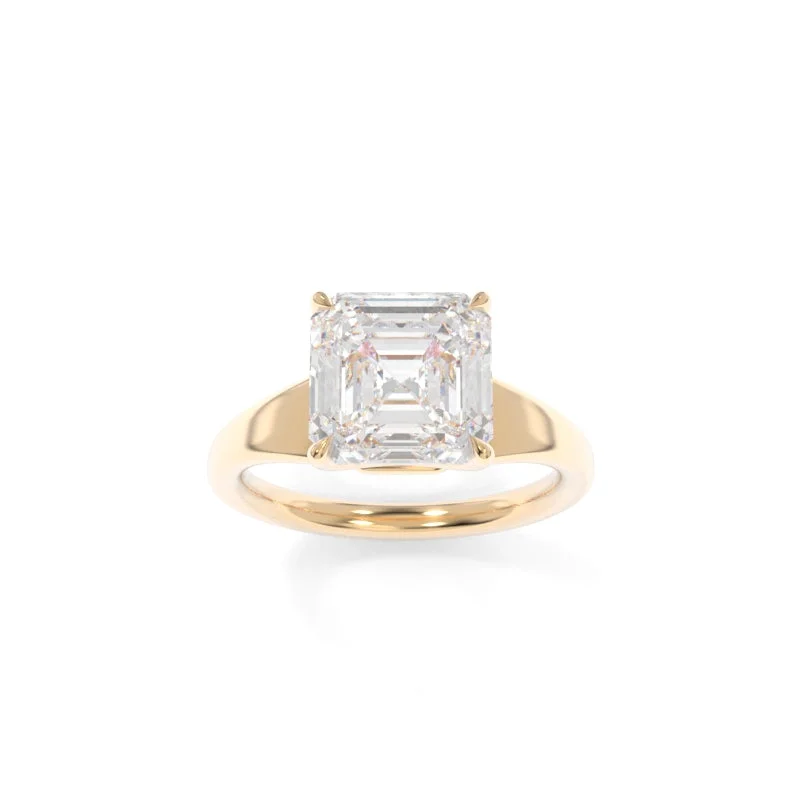 vintage inspired engagement rings for women -Collins Solitaire Asscher