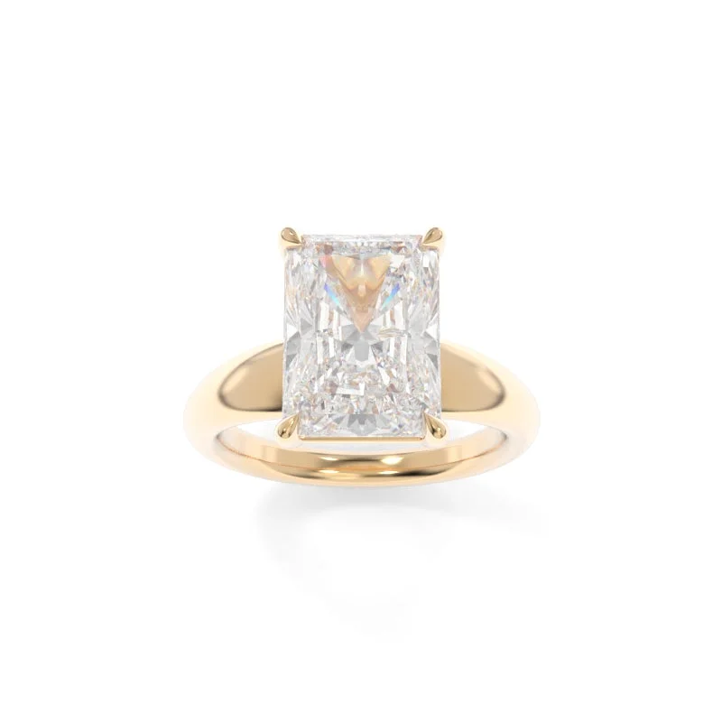 engagement rings with a large diamond for women -Arden Solitaire Radiant