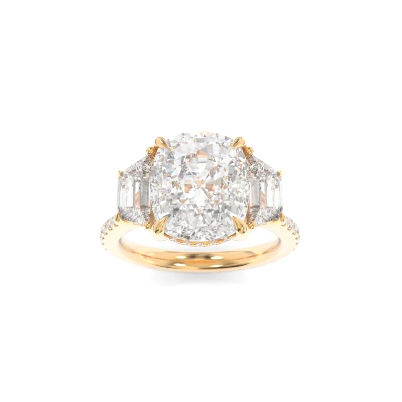 modern solitaire engagement rings for women -Blair Ring Elongated Cushion